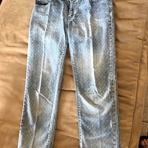 Levi’s skinny leopard like blue 30 W women’s jeans